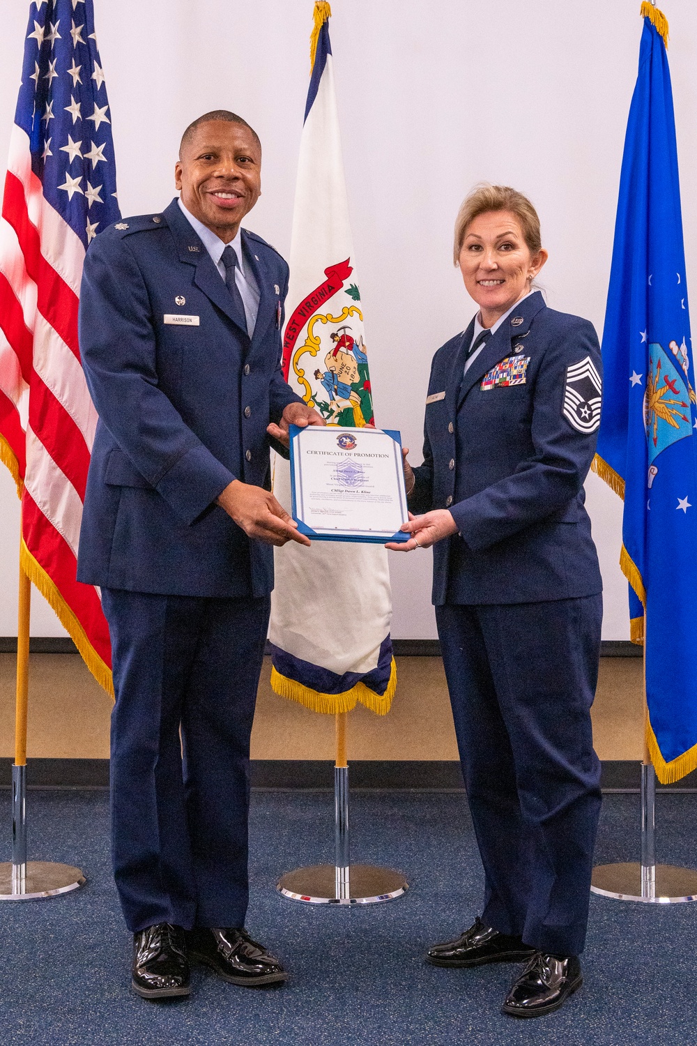 167th Force Support Squadron promotes Kline to chief