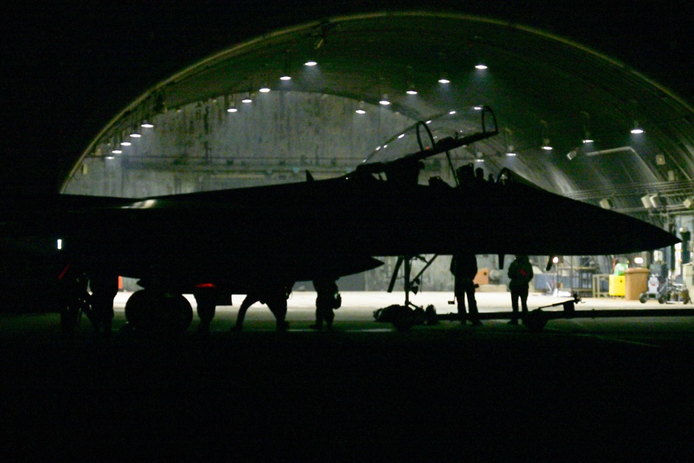 First F-15 Strike Eagles equipped with Advanced EPAWSS system arrive at the Liberty Wing