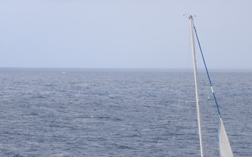 USCGC Diligence (WMEC 616) assists a sailing vessel in distress