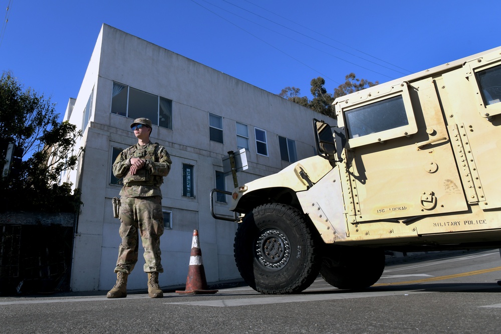 California Army National Guard Los Angeles wildfire response efforts