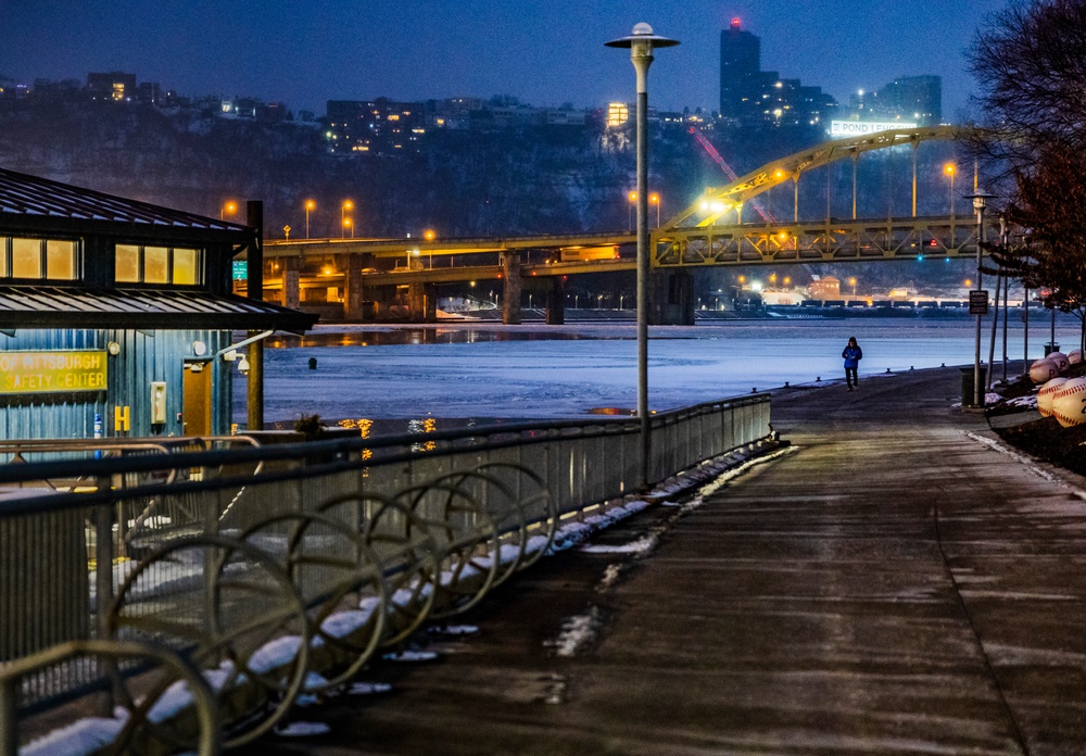 Inland navigation operations continues despite frozen Pittsburgh riverways