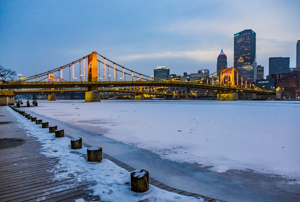 Inland navigation operations continues despite frozen Pittsburgh riverways