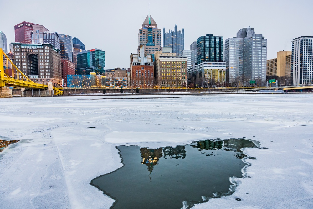 Inland navigation operations continues despite frozen Pittsburgh riverways