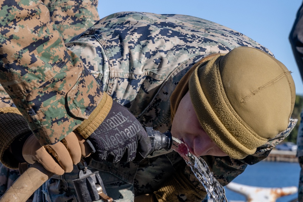 Marines purify water at EOTG