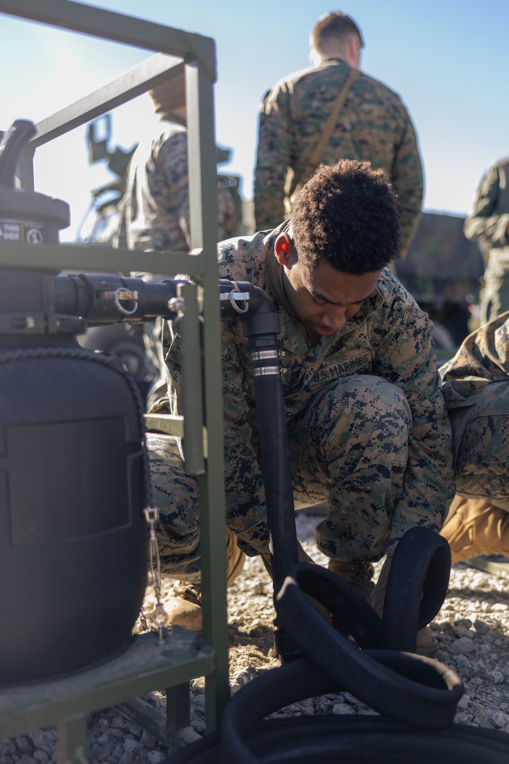 Marines purify water at EOTG