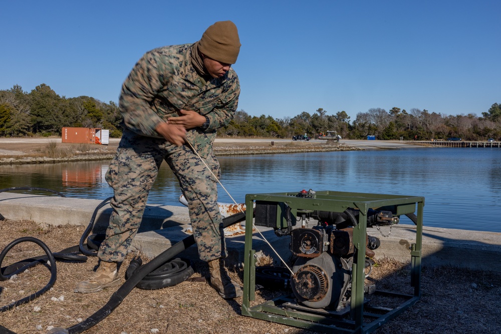 Marines purify water at EOTG