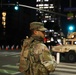 330th and 670th Military Police Companies Maintain Security Near the LA Wildfires As The Sun Sets