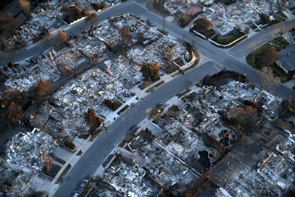 California Army National Guard Los Angeles wildfire response efforts
