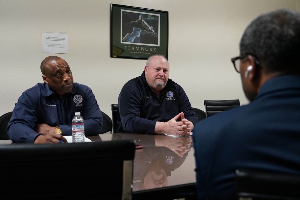 FEMA Meets With Community Leaders at New Revelation Church.