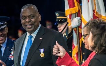 Chairman of the Joint Chiefs of Staff Hosts Armed Forces Farewell Tribute Honoring Secretary of Defense Austin