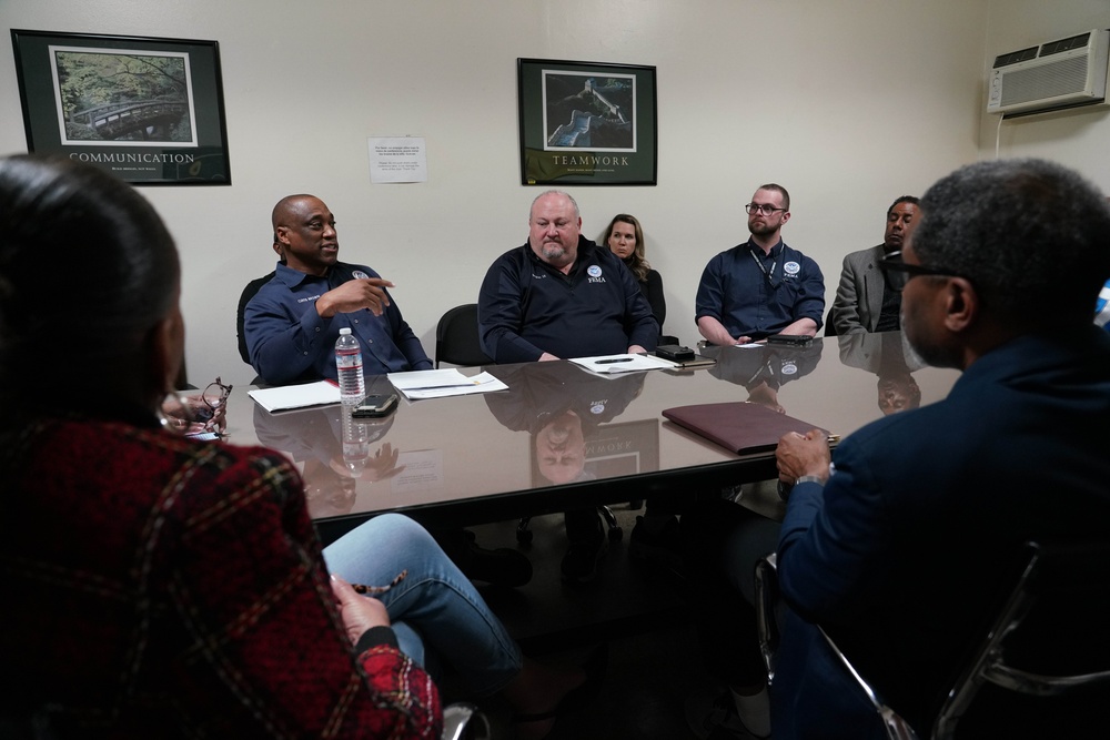 FEMA Meets With Community Leaders at New Revelation Church.