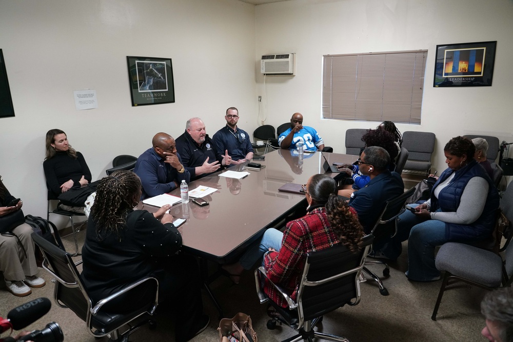 FEMA Meets With Community Leaders at New Revelation Church.