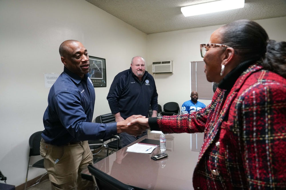 FEMA Meets With Community Leaders at New Revelation Church.