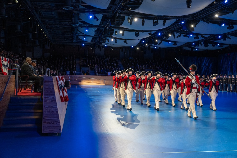 Chairman of the Joint Chiefs of Staff Hosts Armed Forces Farewell Tribute Honoring Secretary of Defense Austin