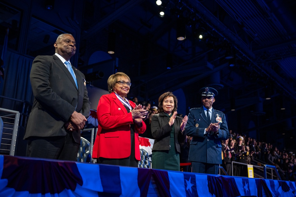 Chairman of the Joint Chiefs of Staff Hosts Armed Forces Farewell Tribute Honoring Secretary of Defense Austin