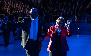 Chairman of the Joint Chiefs of Staff Hosts Armed Forces Farewell Tribute Honoring Secretary of Defense Austin