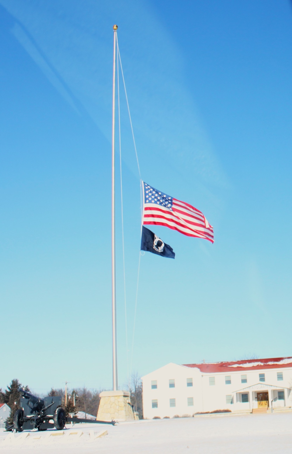 Fort McCoy remembers President Carter with flag at half-staff