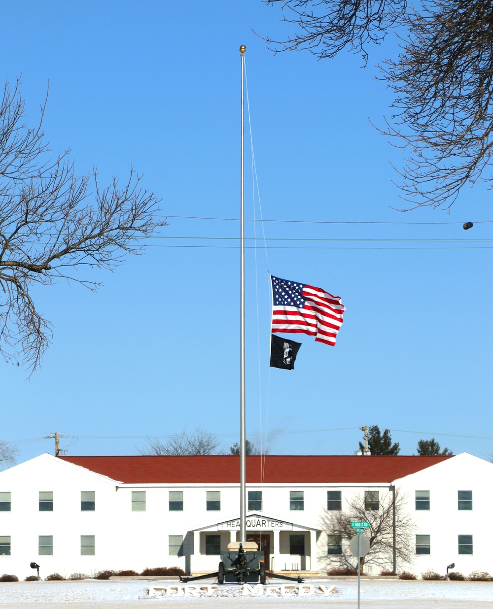 Fort McCoy remembers President Carter with flag at half-staff