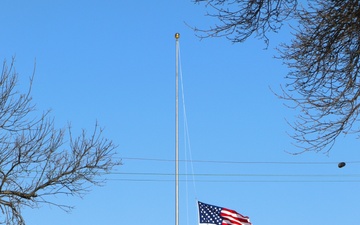 Photo Story: Fort McCoy remembers President Carter with flag at half-staff