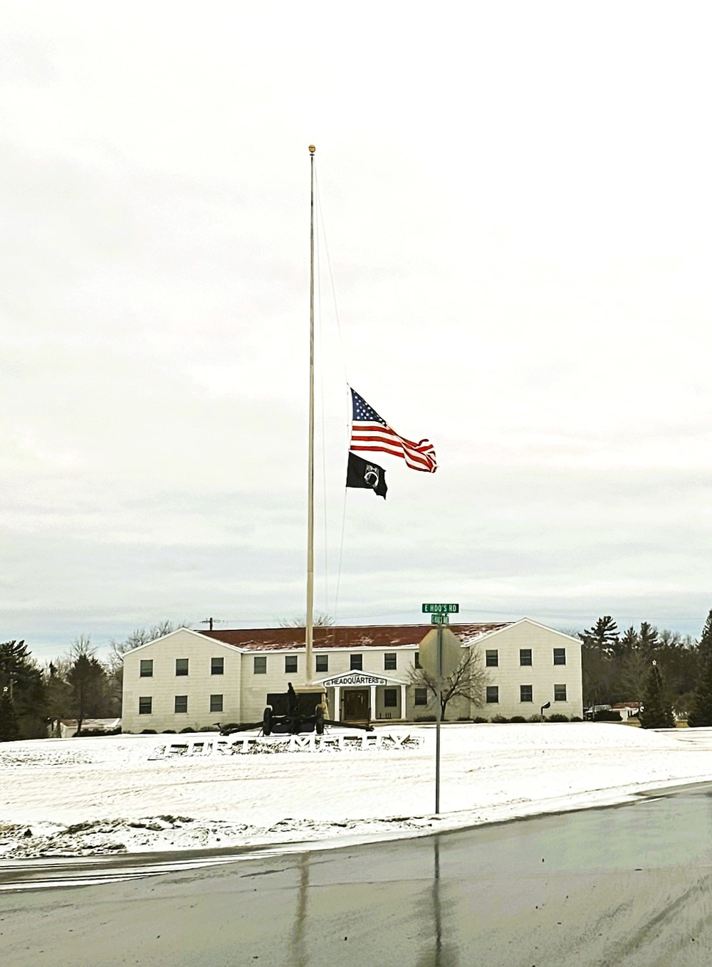 Fort McCoy remembers President Carter with flag at half-staff