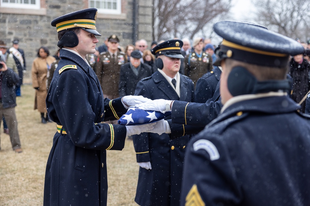 Funeral, interment of American hero, Medal of Honor recipient at West Point