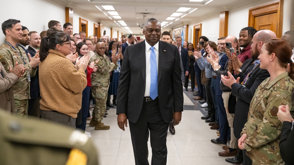 Secretary Austin final Pentagon departure