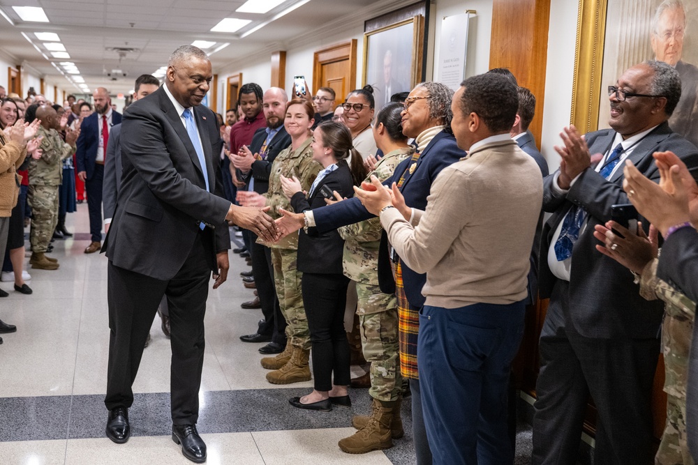 Secretary Austin final Pentagon departure