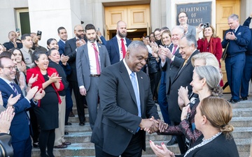 Secretary Austin final Pentagon departure