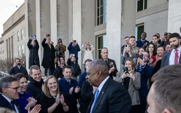 Secretary Austin final Pentagon departure