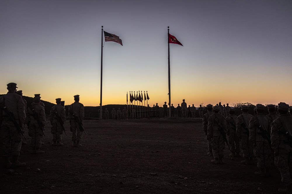 Echo Company Eagle, Globe, and Anchor Ceremony