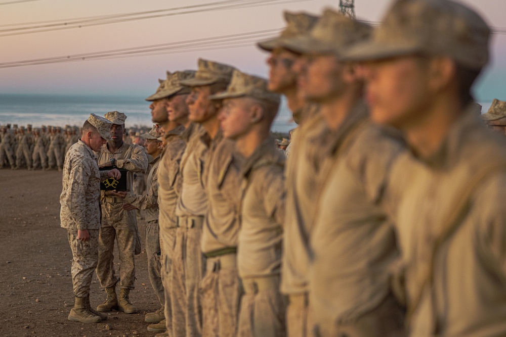 Echo Company Eagle, Globe, and Anchor Ceremony