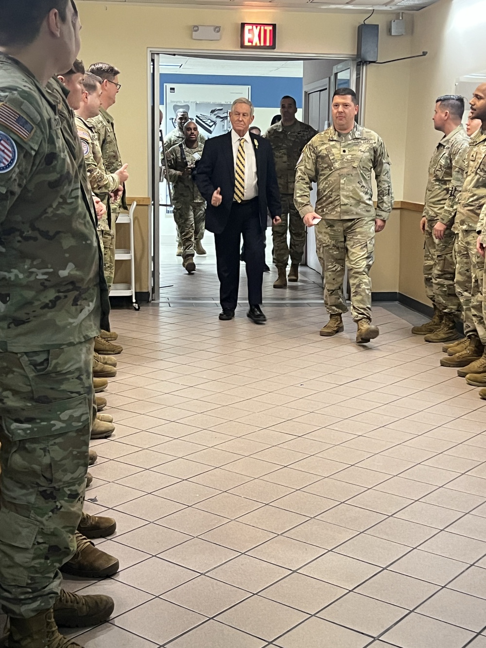 Congressman Joe Wilson visits South Carolina Soldiers Preparing to Support the 60th Presidential Inauguration