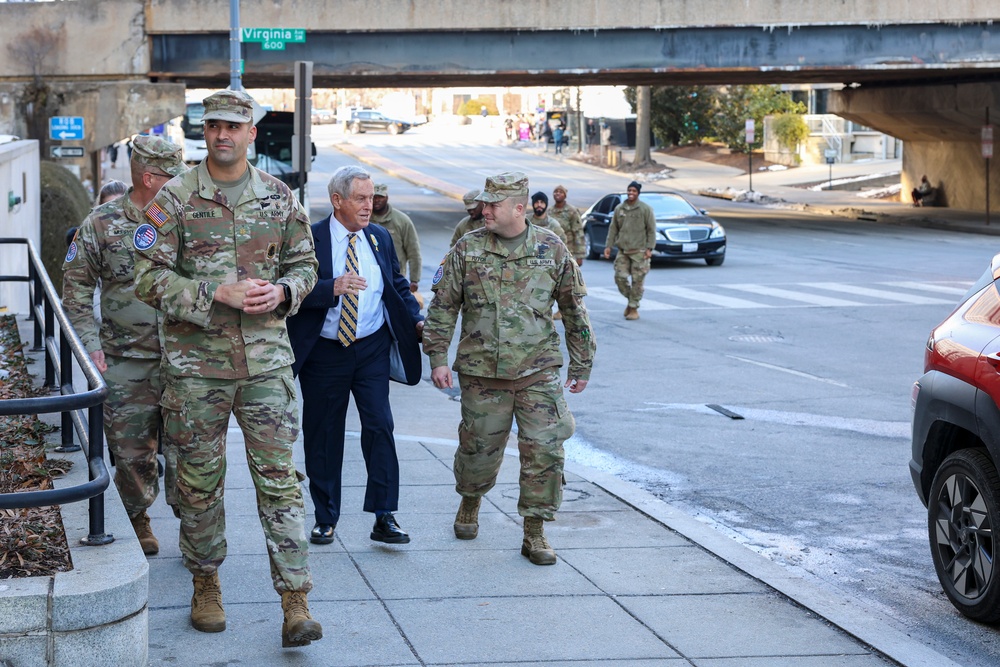 Congressman Joe Wilson visits South Carolina National Guard Soldiers Supporting the 60th Presidential Inauguration