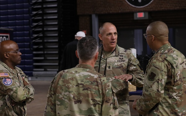 Senior Enlisted Advisor Raines visits D.C. Armory