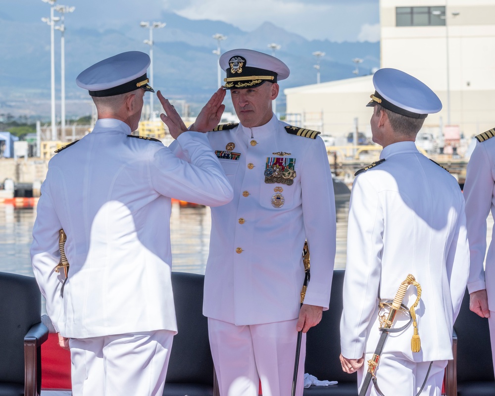 USS Tuscon (SSN 770) Change of Command