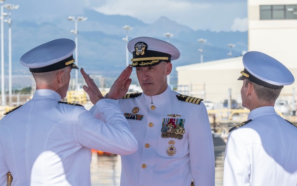 USS Tuscon (SSN 770) Change of Command