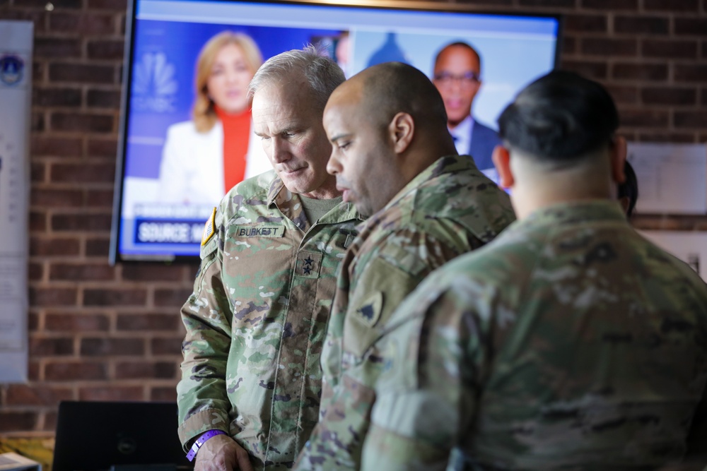 Maj. Gen. Ronald Win Burkett, II, Visits Pennsylvania National Guard Soldiers Preparing to Support 60th Presidential Inauguration