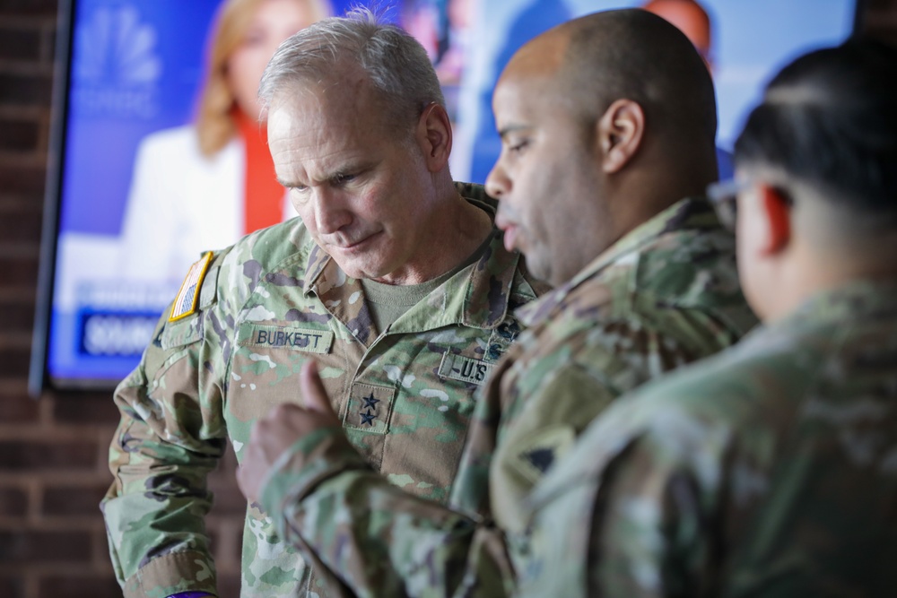 Maj. Gen. Ronald Win Burkett, II, Visits National Guard Service Members Preparing to Support 60th Presidential Inauguration