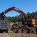 Hurricane Helene Recovery: Temporary Debris Management Site in Mcintosh County, Georgia.