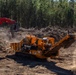 Hurricane Helene Recovery: Temporary Debris Management Site in Mcintosh County, Georgia.