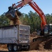 Hurricane Helene Recovery: Temporary Debris Management Site in Mcintosh County, Georgia.