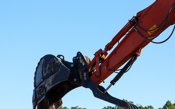 Hurricane Helene Recovery: Temporary Debris Management Site in Mcintosh County, Georgia.