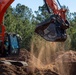 Hurricane Helene Recovery: Temporary Debris Management Site in Mcintosh County, Georgia.