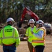 Hurricane Helene Recovery: Temporary Debris Management Site in Mcintosh County, Georgia.