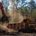 Hurricane Helene Recovery: Temporary Debris Management Site in Mcintosh County, Georgia.