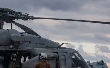 MH-60S Flight Operations aboard USS America (LHA 6)