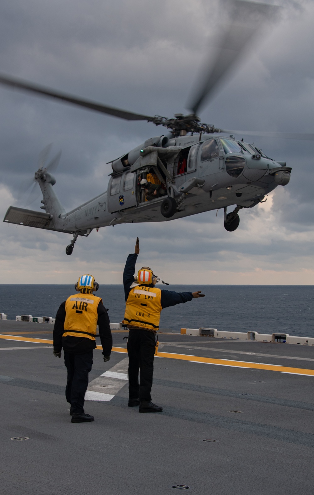 MH-60S Flight Operations aboard USS America (LHA 6)