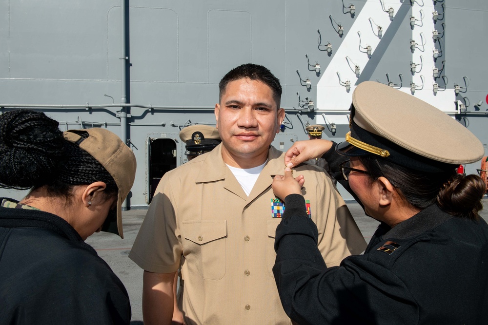 Boxer Sailor Promotes to Master Chief