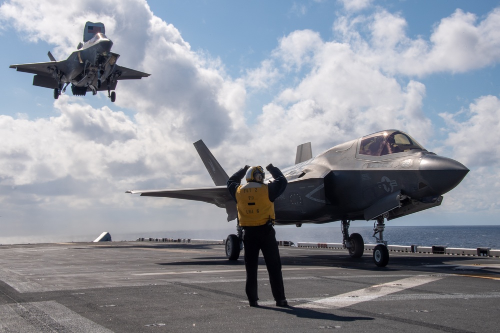 Flight Operations aboard USS America (LHA 6)