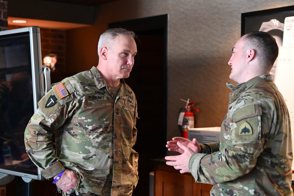 Maj. Gen. Ronald Burkett II Visits National Guard Service Members During Preparation for the 60th Presidential Inauguration